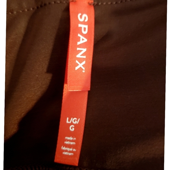 SPANX Leggings Faux Vegan Patent Leather Womens Ruby M L Hidden Waistband New - Picture 14 of 16